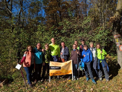 Az Árpád-csúcson a jól ismert látkép fogadott, de a csoportkép sem maradt el.